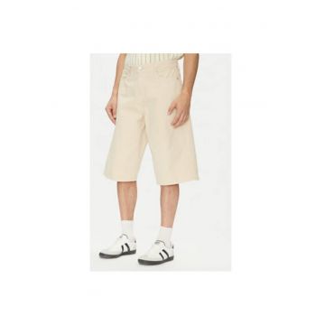 Pantaloni scurti din denim barbati Jack Jones - 12277167 - Bumbac - Bej - Bej
