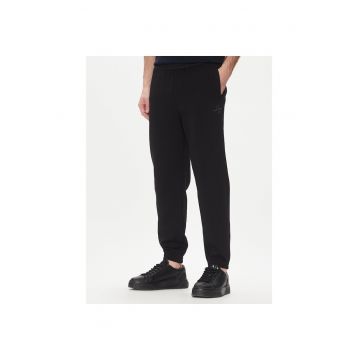 Pantaloni sport barbati -  bumbac - negru - Negru