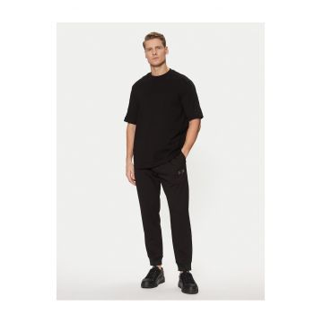 Pantaloni trening barbati -  negru - poliester si viscoza -