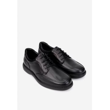 Pantofi barbati eleganti din piele - Negru