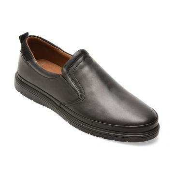 Pantofi BITE THE BULLET negri, RM112, din piele naturala