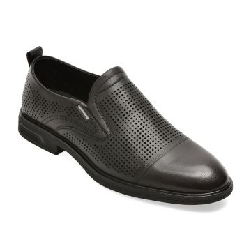Pantofi eleganti BITE THE BULLET negri, 71011, din piele naturala