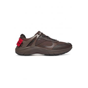 Pantofi sport barbati  model 201 - culoare maro - piele ecologica - pentru alergare