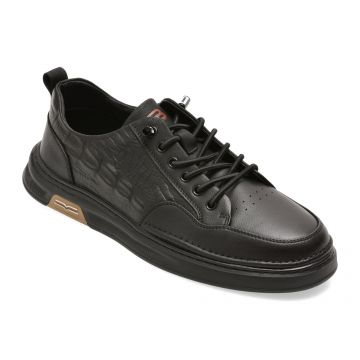 Pantofi sport BITE THE BULLET negri, 37110, din piele naturala