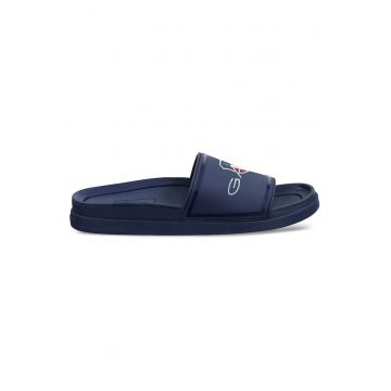 Papuci barbati -  albastru - material sintetic -