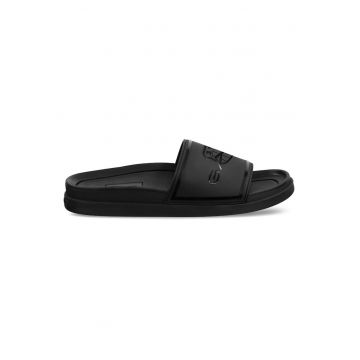 Papuci barbati -  plastic - negru -