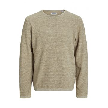 Pulover barbati -  50% bumbac organic - 35% bumbac reciclat - bej - bumbac