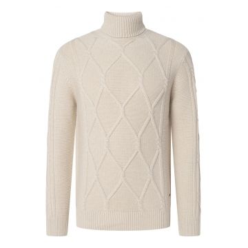 Pulover barbati  bej - din material de calitate - model elegant