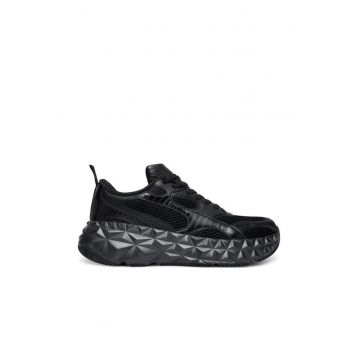Tenisi barbati Emporio Armani  material textil - negru -