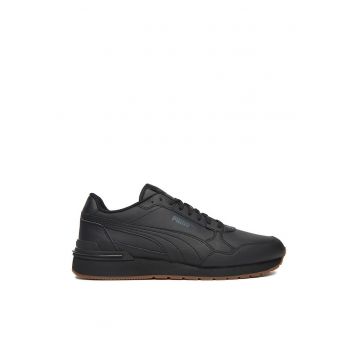 Tenisi barbati -  piele naturala - negru - interior textil