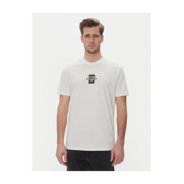 Tricou Barbati -  Alb - Bumbac -