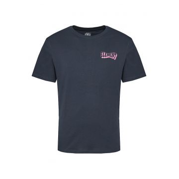 Tricou barbati  bleumarin/roz - bumbac