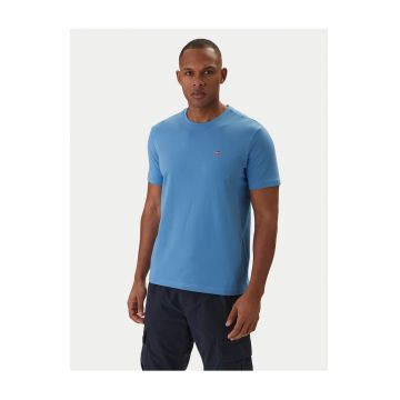 Tricou Barbati -  din Bumbac - Albastru