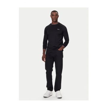 Tricou barbati -  maneca lunga - bumbac - negru -