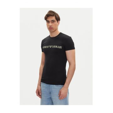 Tricou barbati -  negru - bumbac