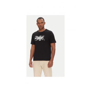 Tricou barbati  PM509720 - Bumbac - Negru - Negru