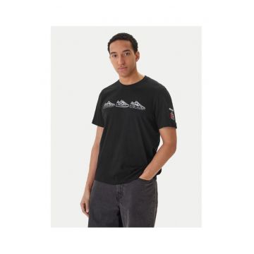 Tricou barbati -  simplu - bumbac - negru