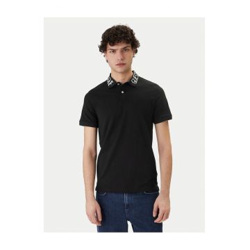 Tricou barbati -  slim fit - negru - bumbac - Negru