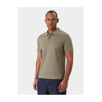 Tricou barbati -  slim fit - verde - bumbac - Verde