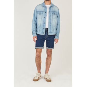 Blugi scurti cu croiala slim-fit Hatch - Albastru inchis