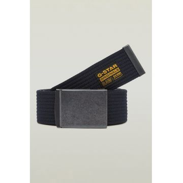 Curea elastica din material textil - Gri carbune