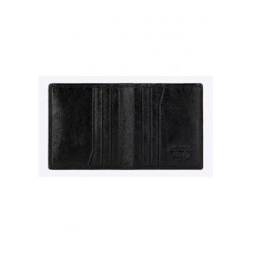 Etui din piele pentru carduri  colectia Italy - 9x10cm - 9 locuri pentru carduri - negru
