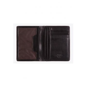 Etui documente  Da Vinci - piele naturala - 4 compartimente - negru