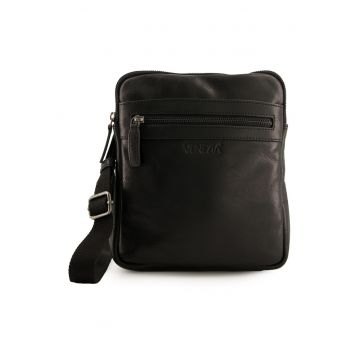 Geanta crossbody cu buzunar cu fermoar
