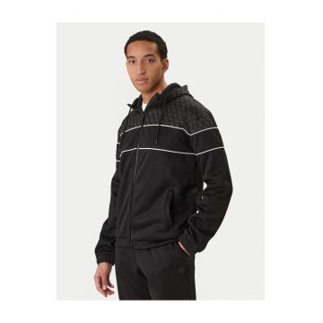 Hanorac  negru cu fermoar - Negru