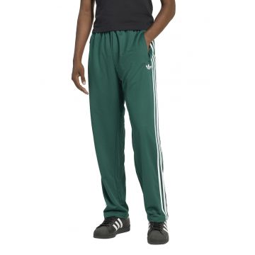 Pantaloni de trening cu aspect texturat si terminatii cu fermoar - Verde