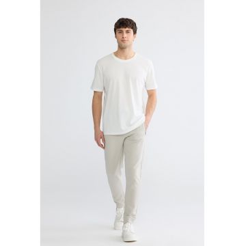 Pantaloni de trening cu buzunare cu fermoar - Verde pal
