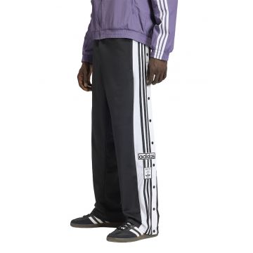 Pantaloni de trening cu capse laterale Adibreak - Alb/Negru