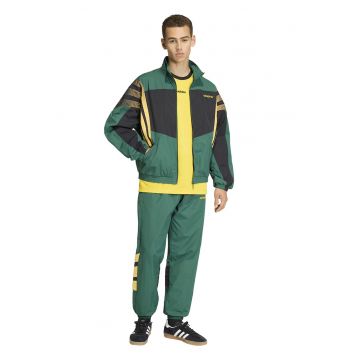 Pantaloni de trening cu logo brodat Santiago - Verde/Negru/Galben