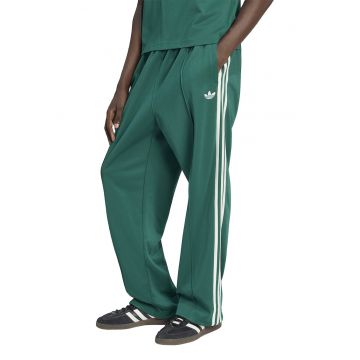 Pantaloni de trening cu segmente logo laterale - Verde aquamarin