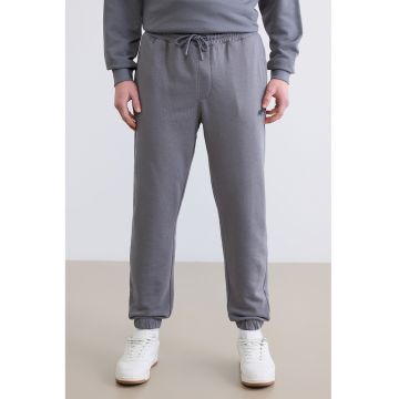 Pantaloni de trening cu snur - Gri inchis