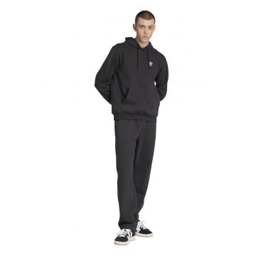 Pantaloni de trening relaxed fit din amestec de bumbac cu logo - Negru/Negru stins