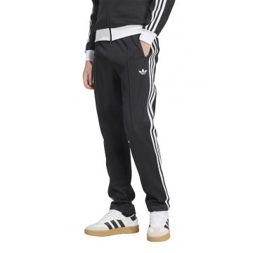 Pantaloni de trening slim fit cu snururi de ajustare - Alb/Negru