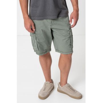 Pantaloni scurti cargo relaxed fit - Verde feriga