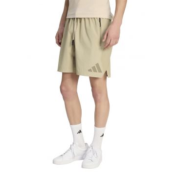 Pantaloni scurti cu buzunare cu fermoar Z.N.E. - Maro deschis