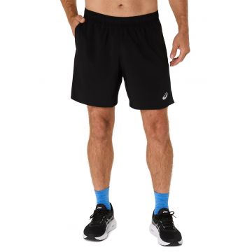 Pantaloni scurti cu buzunare si snur - pnetru alergare Core 7in - Negru
