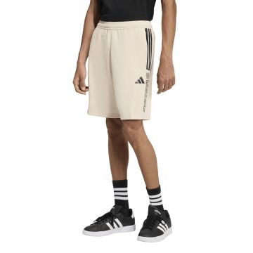 Pantaloni scurti cu imprimeu logo Tiro - Negru/Crem