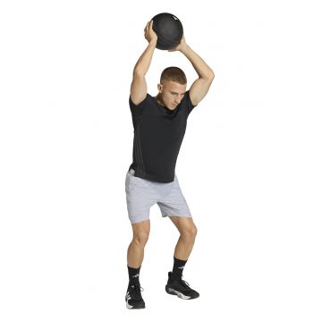 Pantaloni scurti cu model logo pentru fitness Essentials - Gri deschis