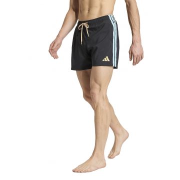Pantaloni scurti de baie cu logo - Negru/Albastru glaciar/Crem