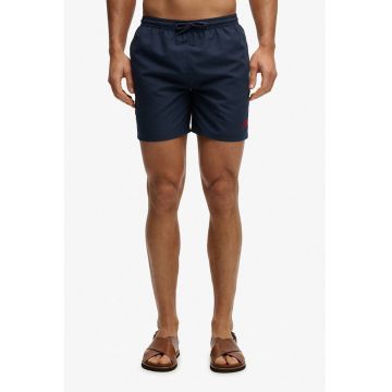 Pantaloni scurti de baie cu talie elastica - Bleumarin