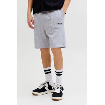 Pantaloni scurti de trening din amestec de bumbac organic - Gri deschis melange