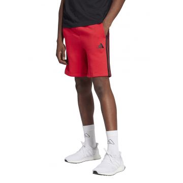 Pantaloni scurti din amestec de bumbac - Negru/Rosu vermillion