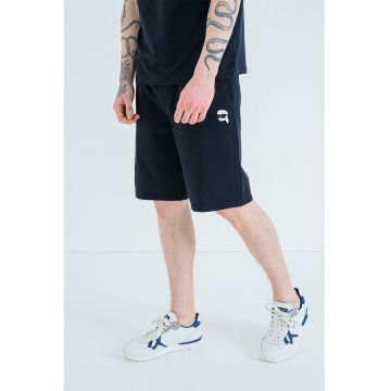 Pantaloni scurti din amestec de bumbac - Negru stins