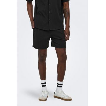 Pantaloni scurti din amestec de bumbac - Negru -