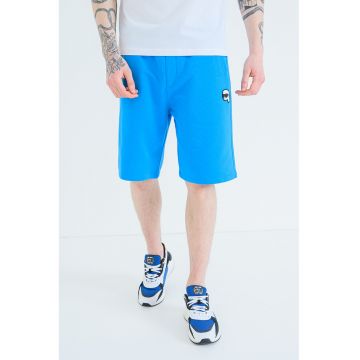 Pantaloni scurti din amestec de bumbac - Turcoaz