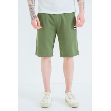 Pantaloni scurti din amestec de bumbac - Verde masliniu